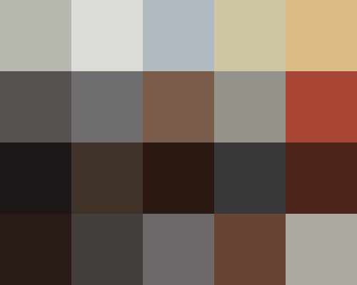 Palette grid for Annie Hall