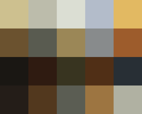 Palette grid for Apocalypse Now