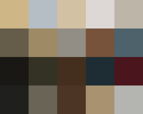 Palette grid for Ben-Hur
