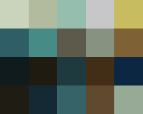 Palette grid for Blade Runner