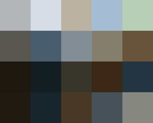 Palette grid for Bring Her Back