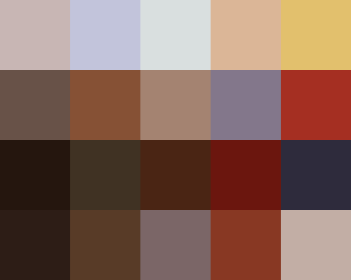 Palette grid for Do The Right Thing