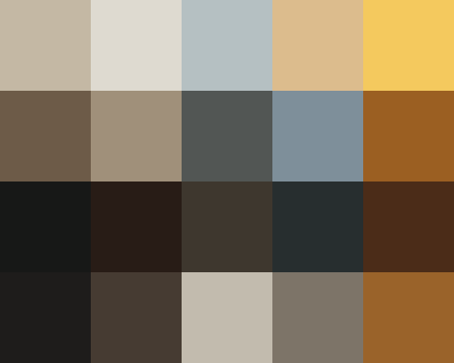 Palette grid for Dune