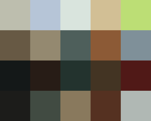 Palette grid for Everything Everywhere All At Once