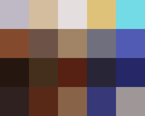 Palette grid for Eyes Wide Shut